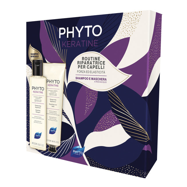 Phyto Cofanetto Rituale PHYTOKERATINE Shampoo Riparatore 250 ml + Maschera Riparatrice 150 ml