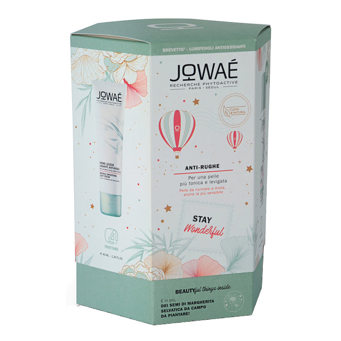 Jowae Cofanetto anti-rughe Crema leggera levigante anti-rughe + Acqua spray