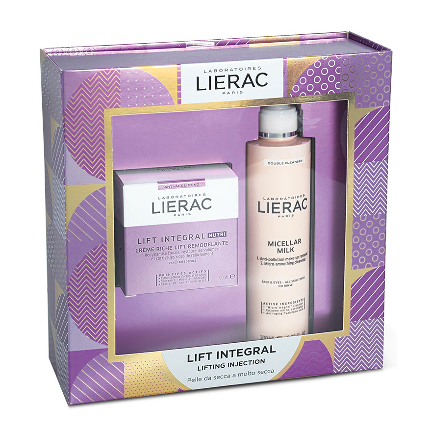 Lierac Cofanetto Lift Integral Crema Ricca Liftante Rimodellante 50 ml + Latte Micellare Struccante 200 ml
