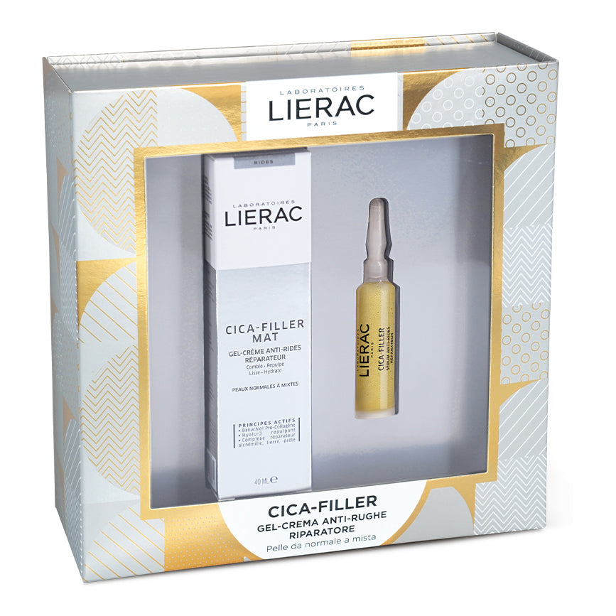 Lierac Cofanetto Cica-Filler Gel-Crema Anti-Rughe Riparatore 40ml + Siero Anti-Rughe Riparatore 10ml