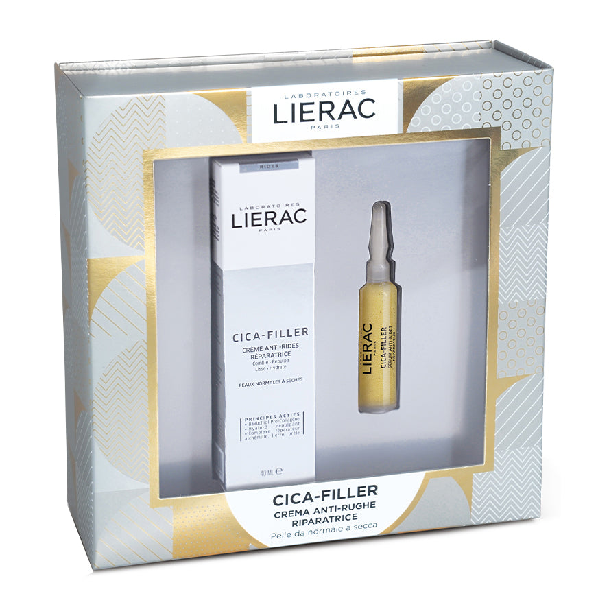 Lierac Cofanetto Cica-Filler Crema Anti-Rughe Riparatrice 40ml + Siero Anti-Rughe Riparatore 10ml