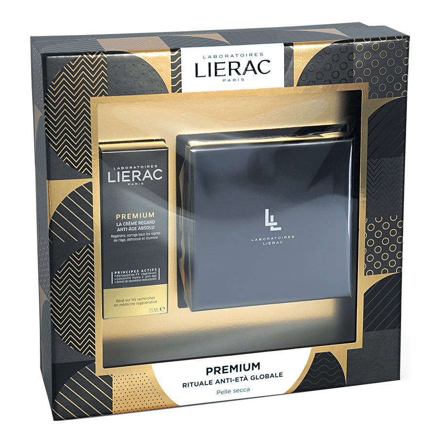 Lierac Cofanetto Premium La Crème Voluptueuse Anti-Età Globale 50 ml + Crema Contorno Occhi 15 ml  