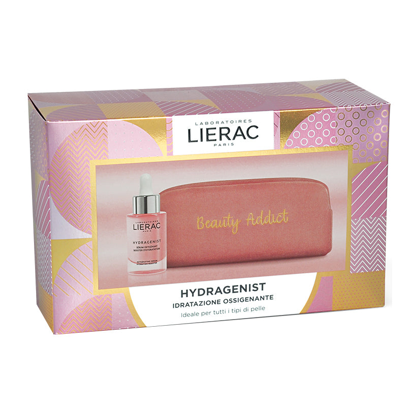Lierac Cofanetto Hydragenist Siero Booster di Idratazione Rimpolpante 30 ml + Pochette in Velluto