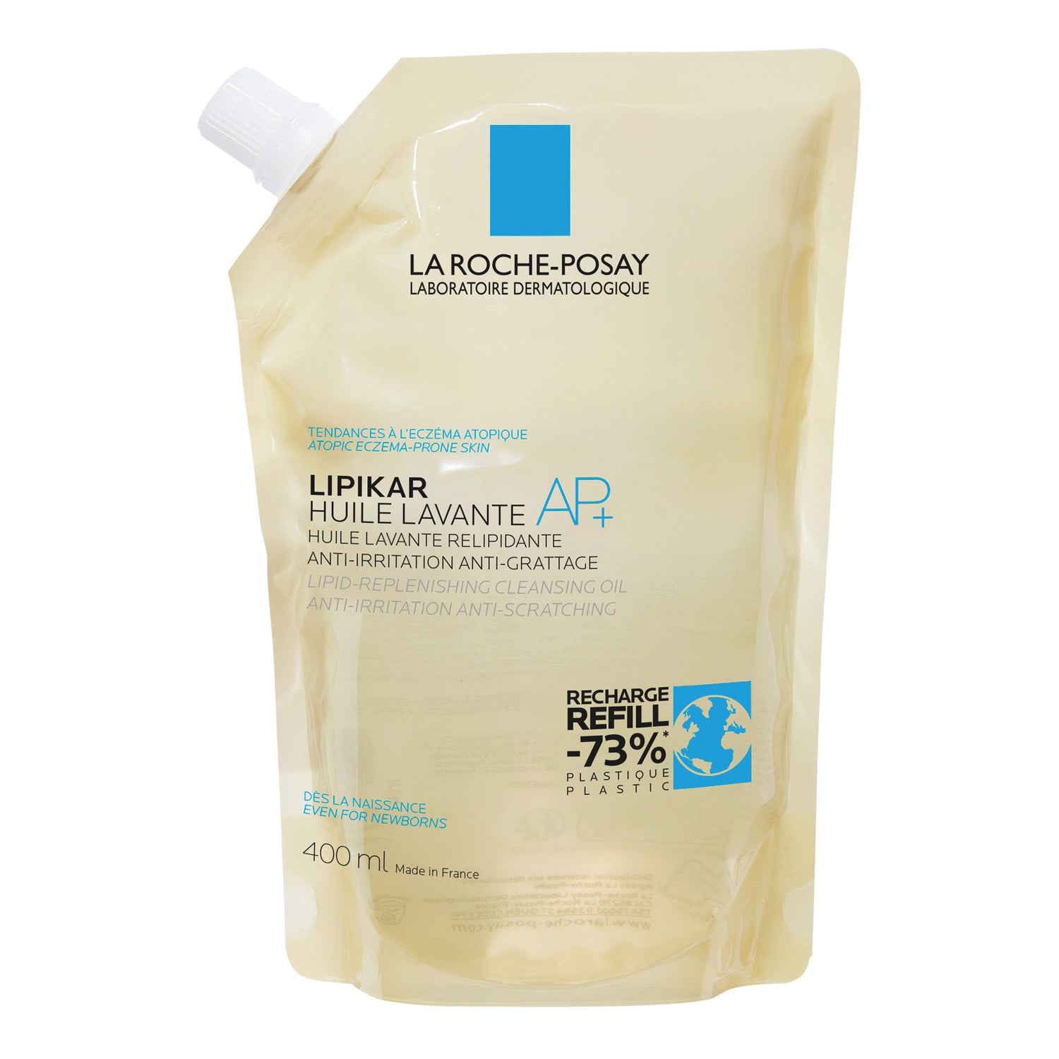La Roche Posay Lipikar Huile Ap+ Olio Detergente Lavante Pelle Secca A Tendenza Atopica Formato Ricarica 400ml