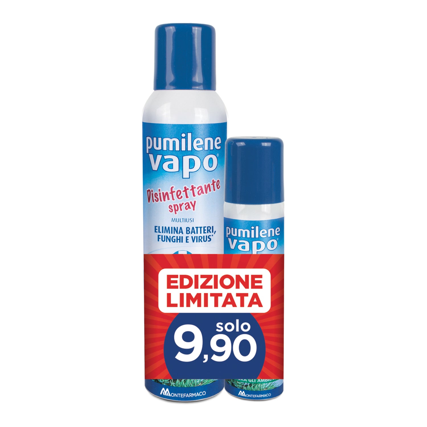 Pumilene Vapo Disinfettante Spray 250ml + 75ml In Omaggio