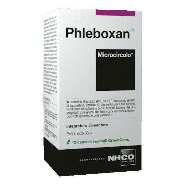 NHCO Phleboxan | Integratore Microcircolo e Circolazione Venosa | 42 Capsule
