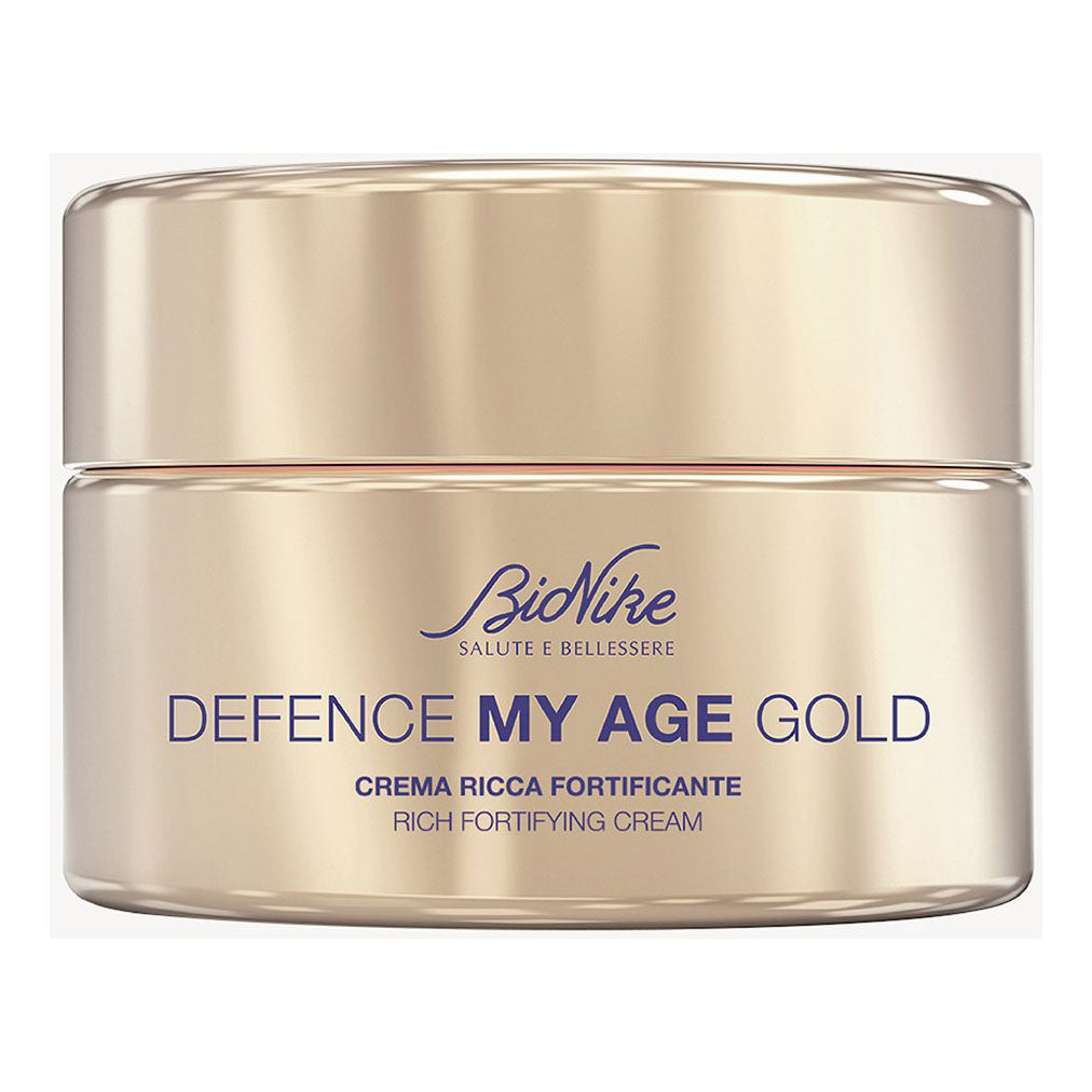 BioNike Defence My Age Gold | Crema Viso Ricca Fortificante | 50 ml