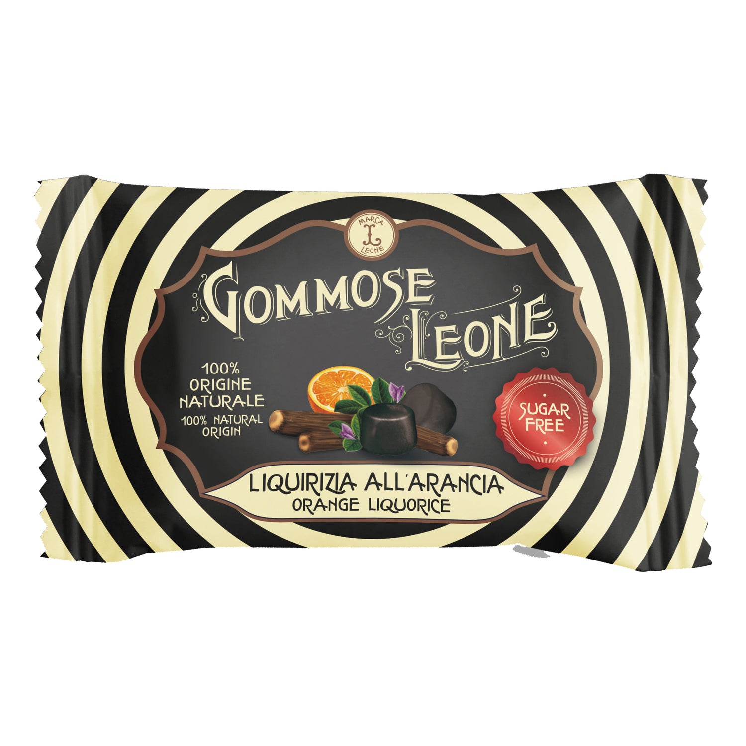 Leone Pastiglie Gommose Senza Zuccheri Liquirizia All'Arancia 35g