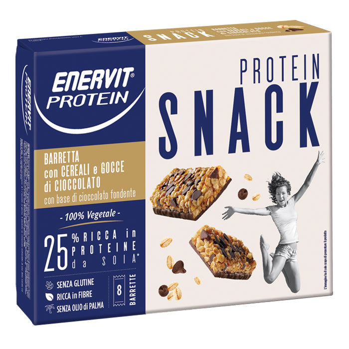 Enervit Protein Wonder Snack Cereali e Gocce di Cioccolato 8 Barrette