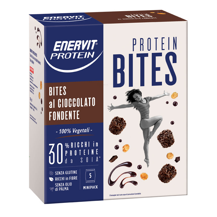 Enervit Protein Snack Bites Cioccolato Fondente 5 Minipack da 24 g