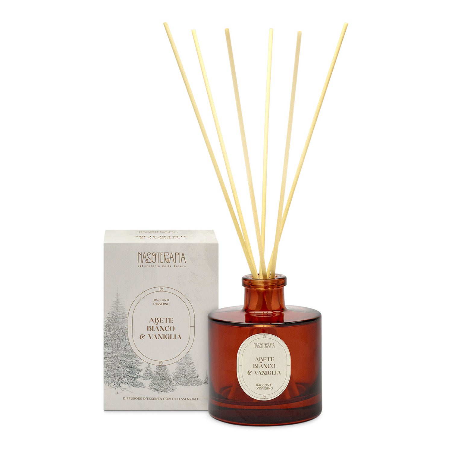 Nasoterapia - Diffusore Bastoncini Prima Neve Abete Bianco E Vaniglia 200ml