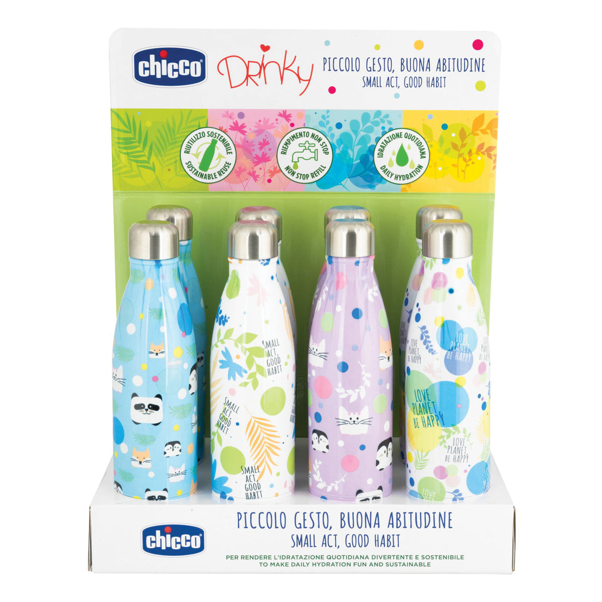 CH BOTTIGLIA INOX 500ML DISPLA  