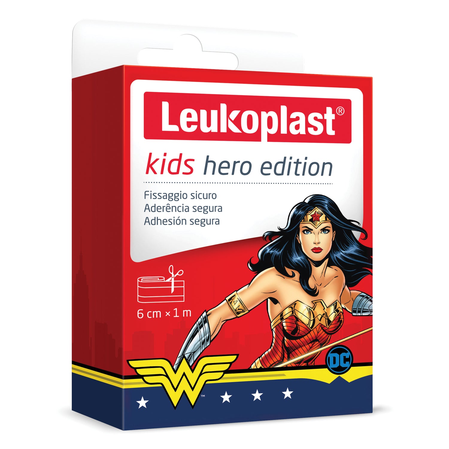Leukoplast Kids Hero Edition Wonder Woman - Cerotto Striscia Ritagliabile 1m X 6cm