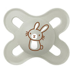 MAM Start 0-2 Mesi | Succhietto Silicone Neutro Confezione Doppia | 2 Pezzi  