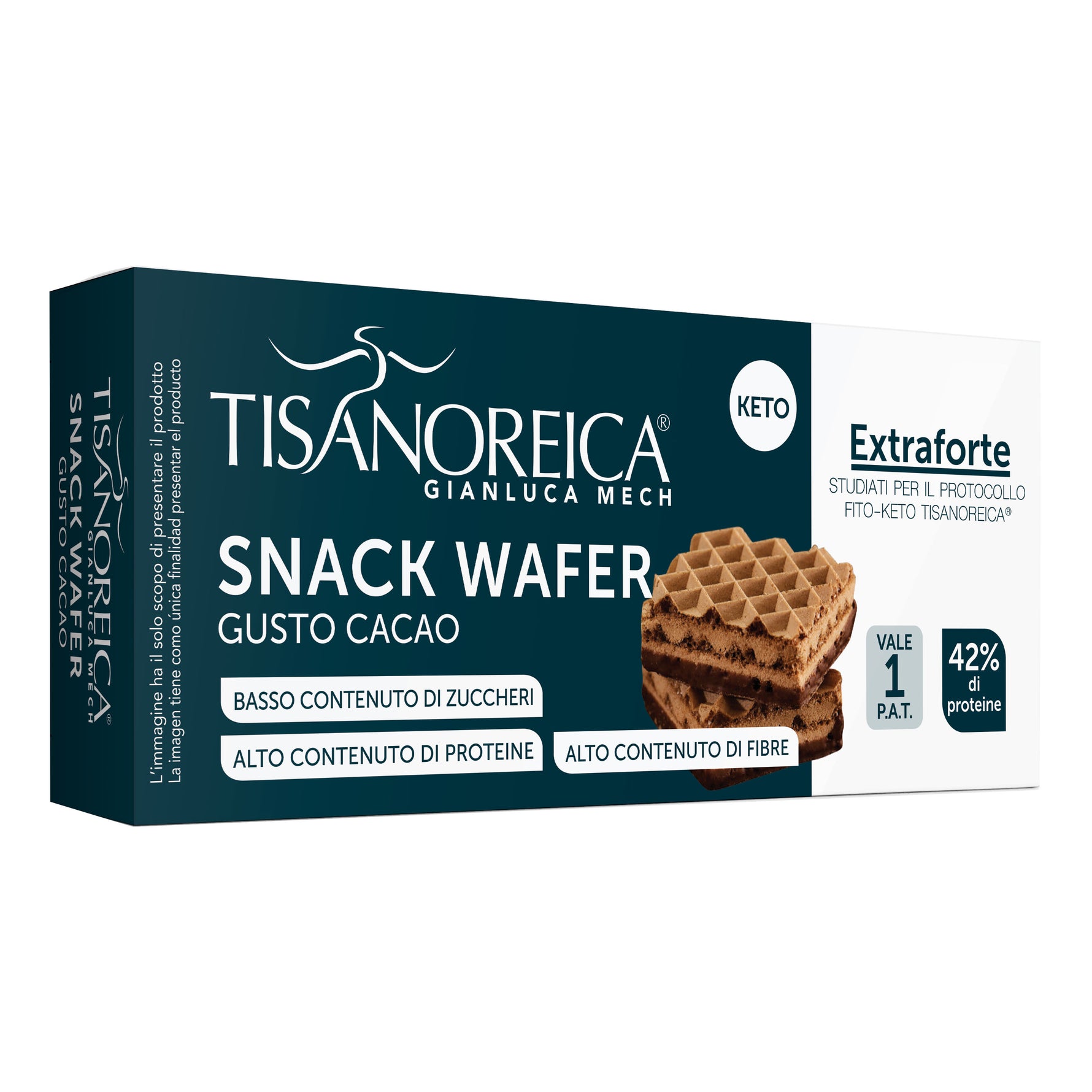Gianluca Mech - Tisanoreica Snack Wafer Cacao 42g
