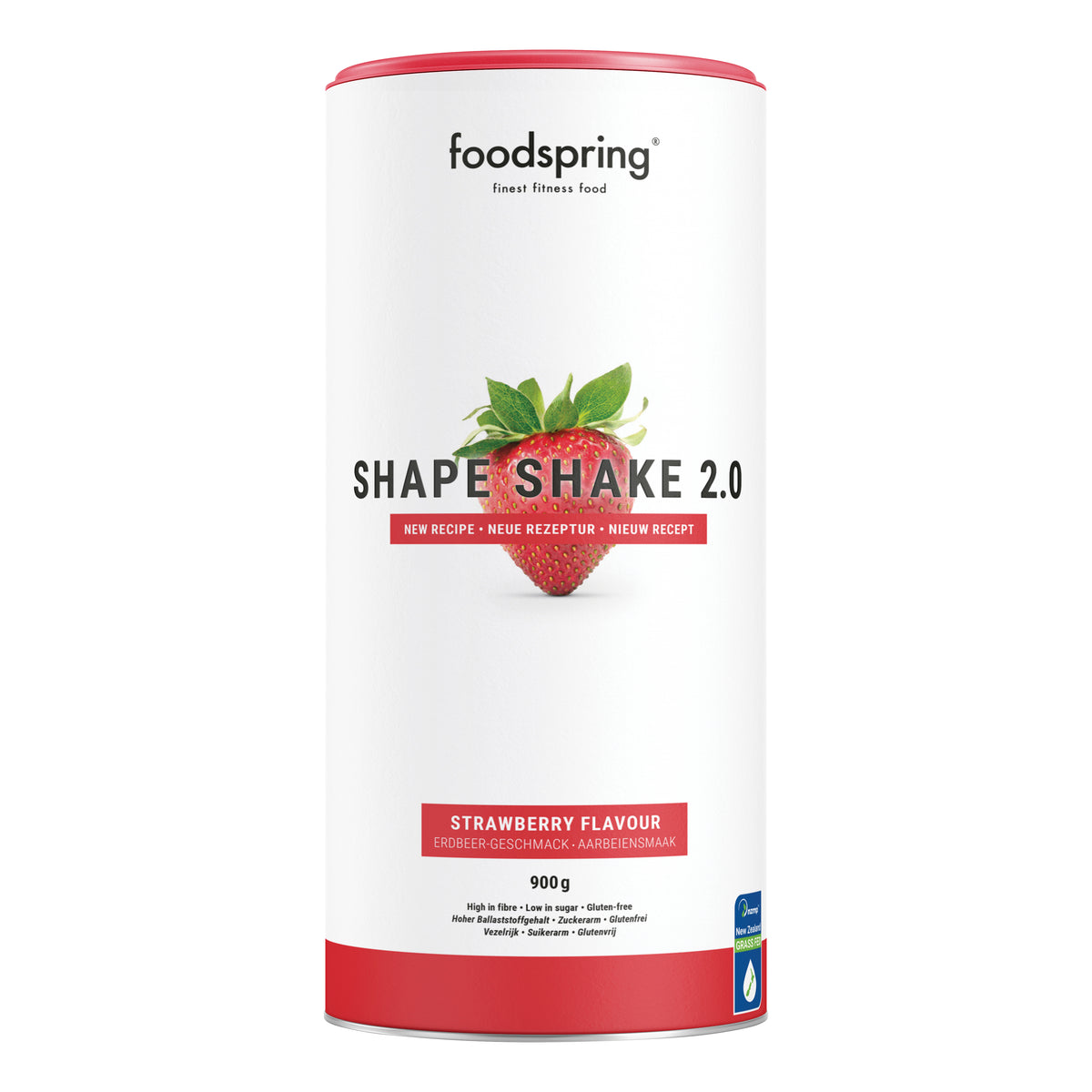 Foodspring Shape Shake 2.0 Pasto Sostitutivo Fragola 900g  