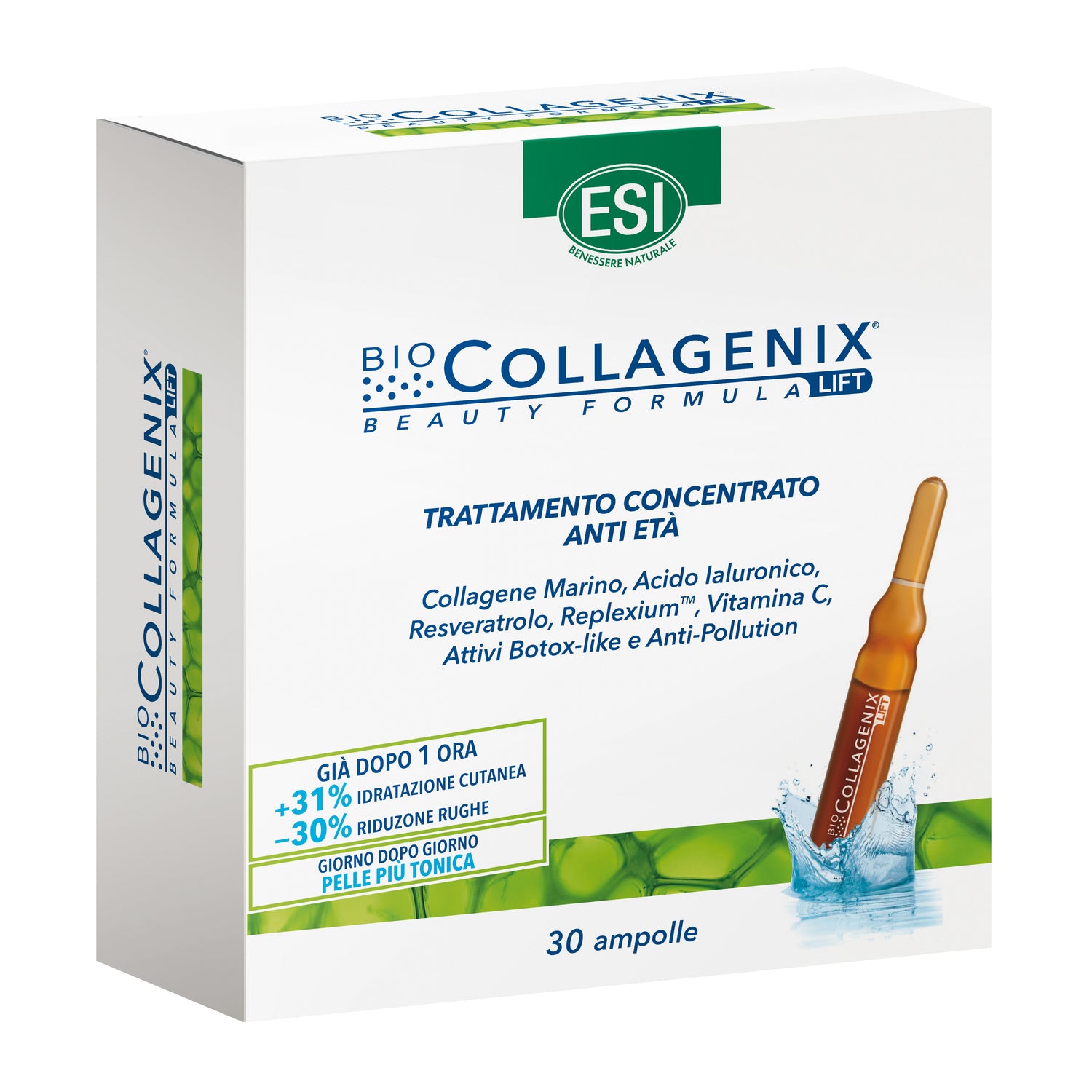 Esi Biocollagenix Beauty Formula Lift Trattamento Concentrato Anti-Età 30 Ampolle