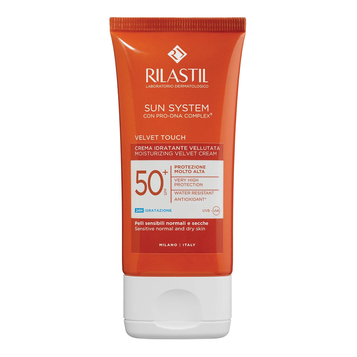 Rilastil Sun System Velvet Touch SPF 50+ Crema Solare Vellutata Viso 50ML