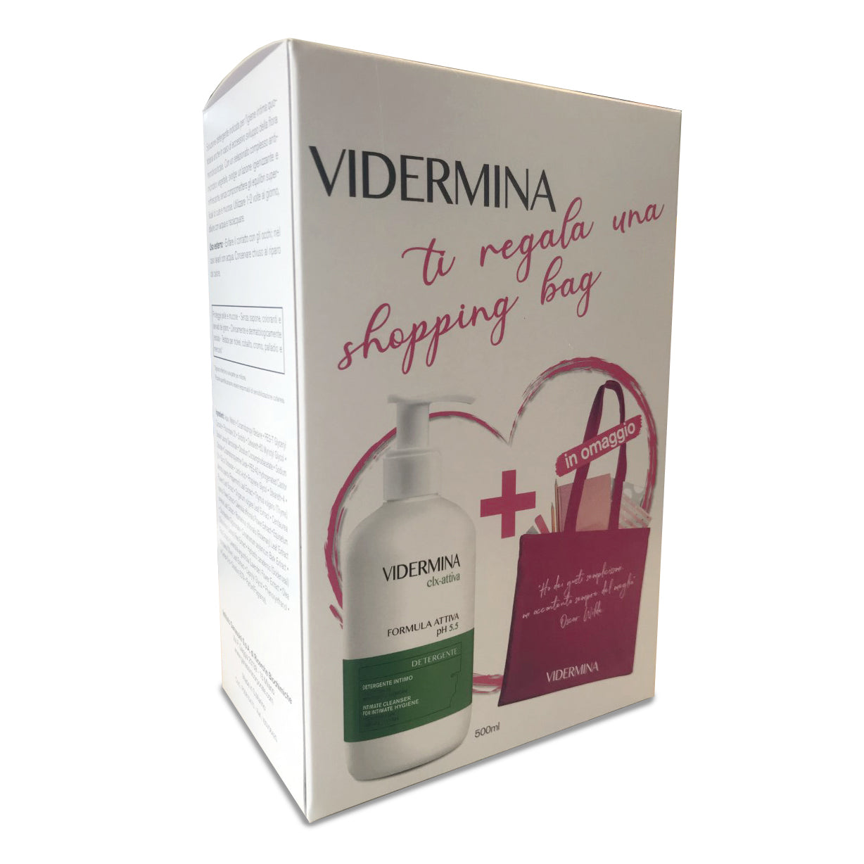 VIDERMINA CLX DETERGENTE INTIMO 500ML + SHOPPING BAG OMAGGIO