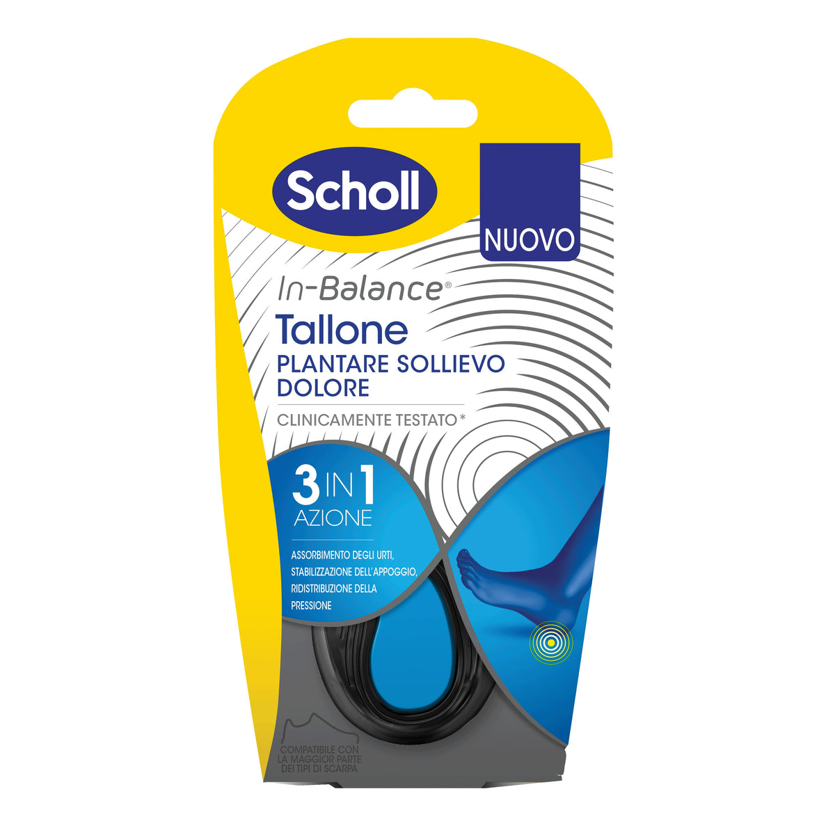 SCHOLL PLANTARE TALLONE M 2PZ  