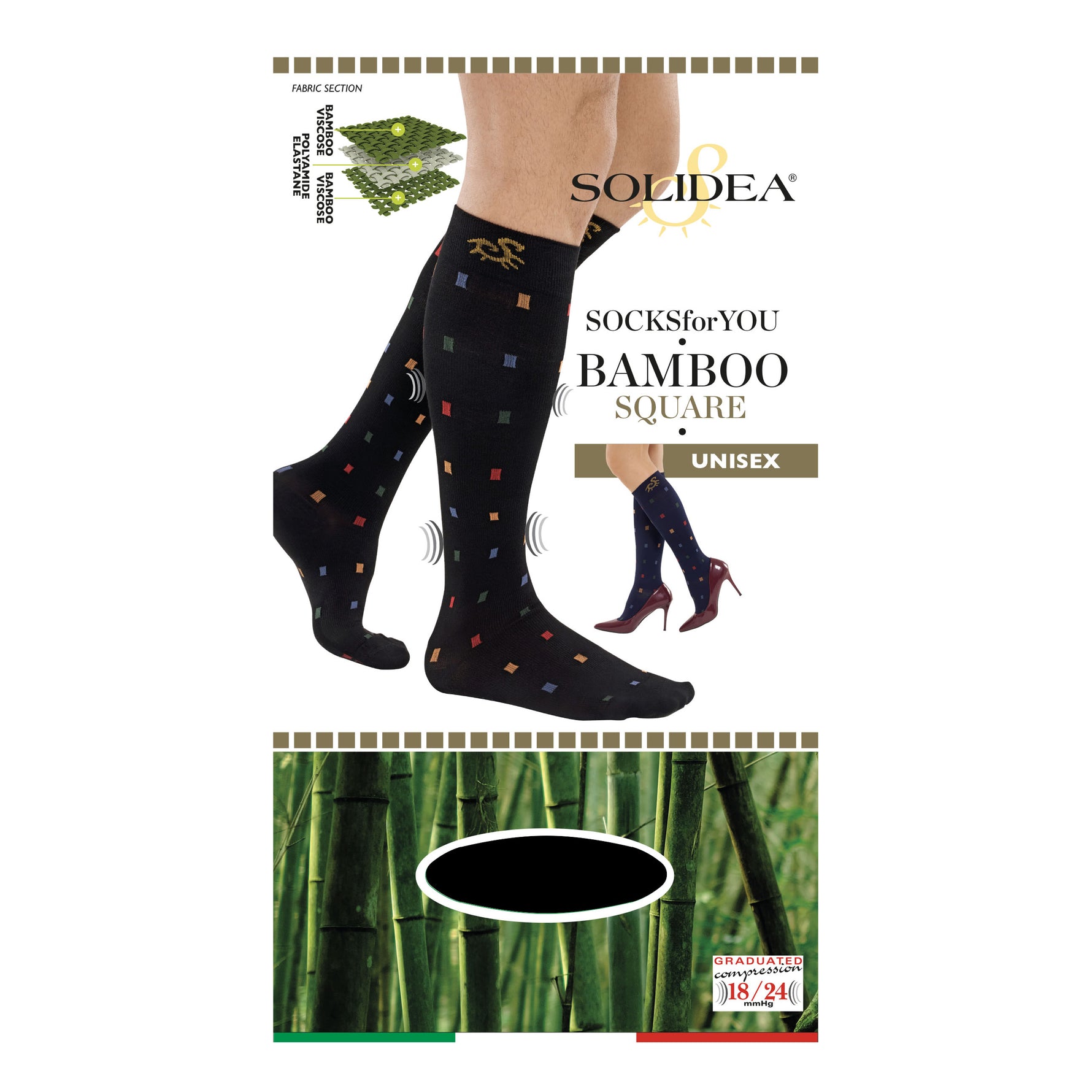 SOCKS FY BAMBOO SQUARE NE S
