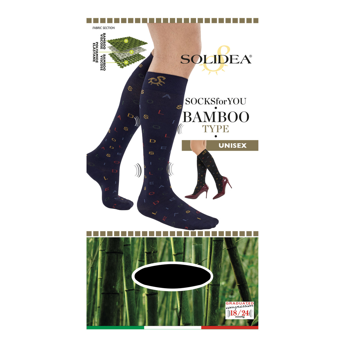SOCKS FY BAMBOO TYPE NERO M  