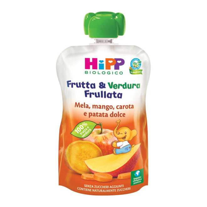 HIPP BIO FRUT&amp;VER MEL/MA/CA90G
