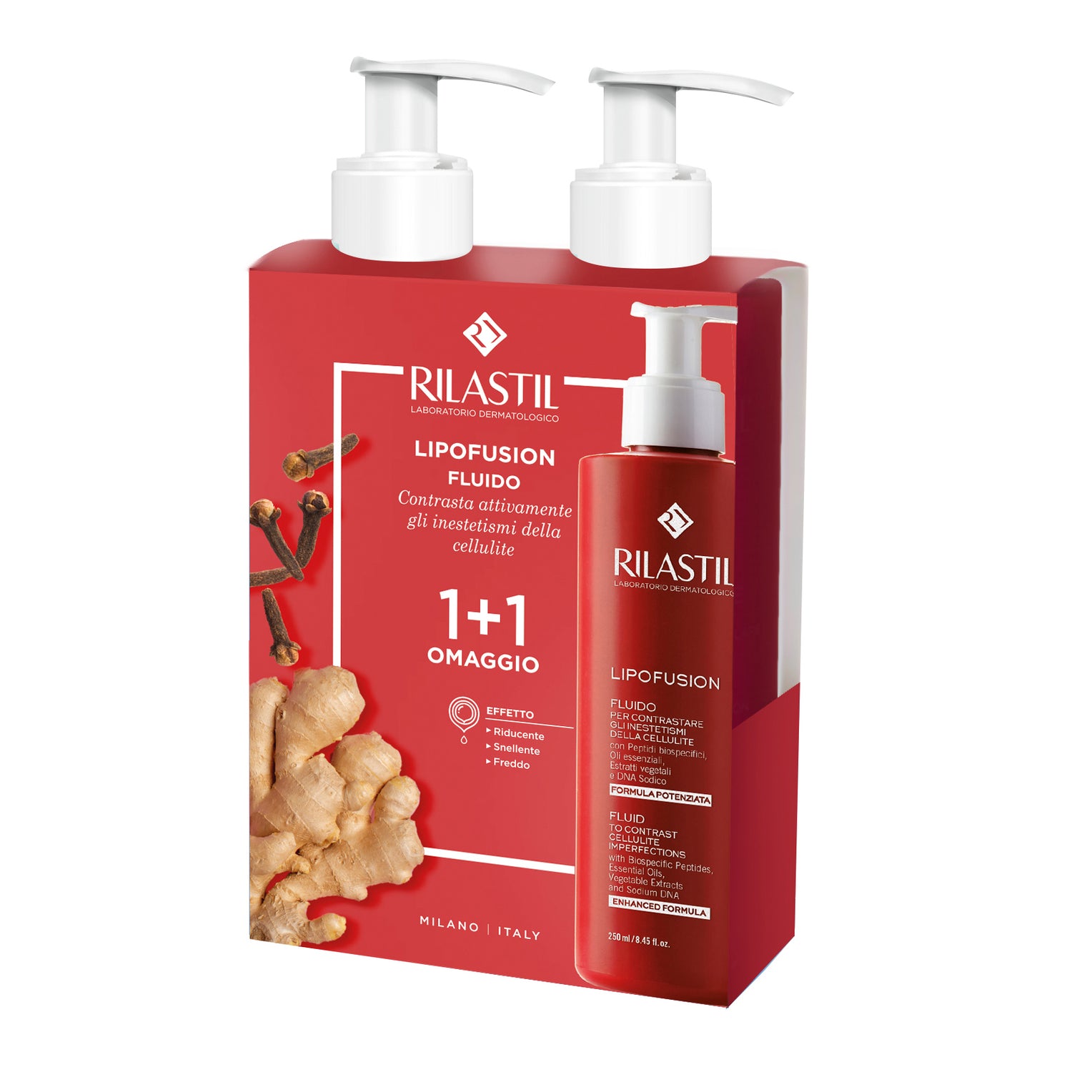 Rilastil Lipofusion Fluido Bipacco 250+250 ml