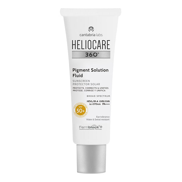 Heliocare 360 Pigment Solution Fluid Spf50+ Protezione Solare Viso Molto Alta Con Dispenser 50ml