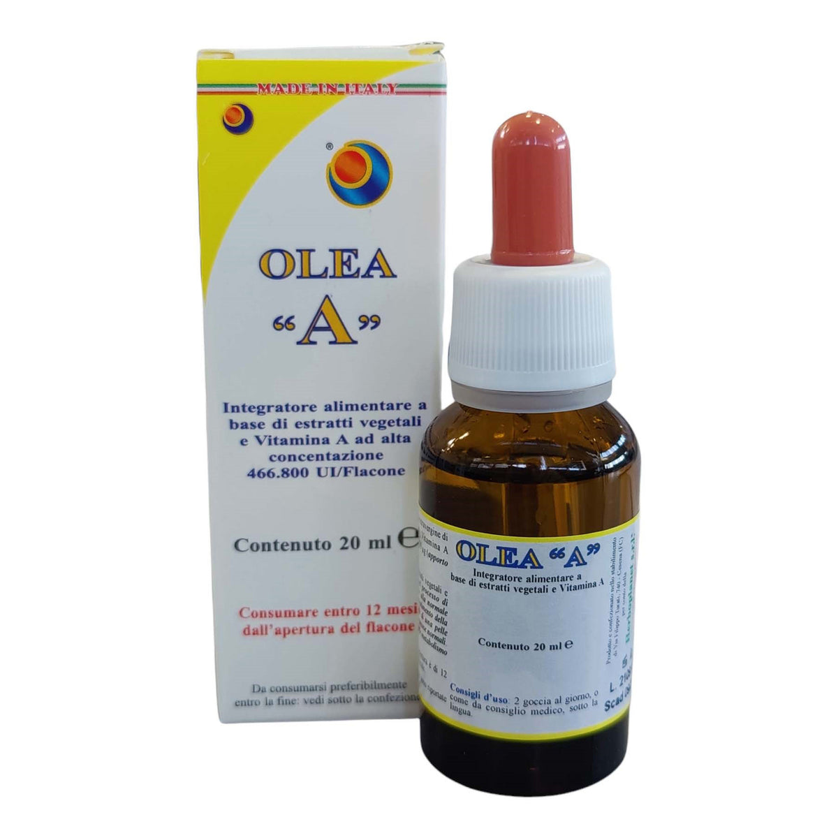 Olea A | Vitamina A Gocce Sublinguali | 20 ml  