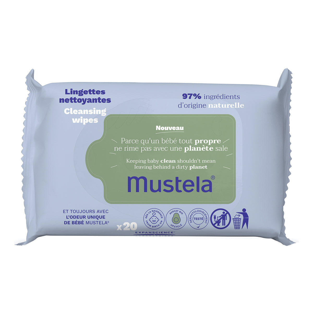 MUSTELA SALVIETTINE MULTIU 20  