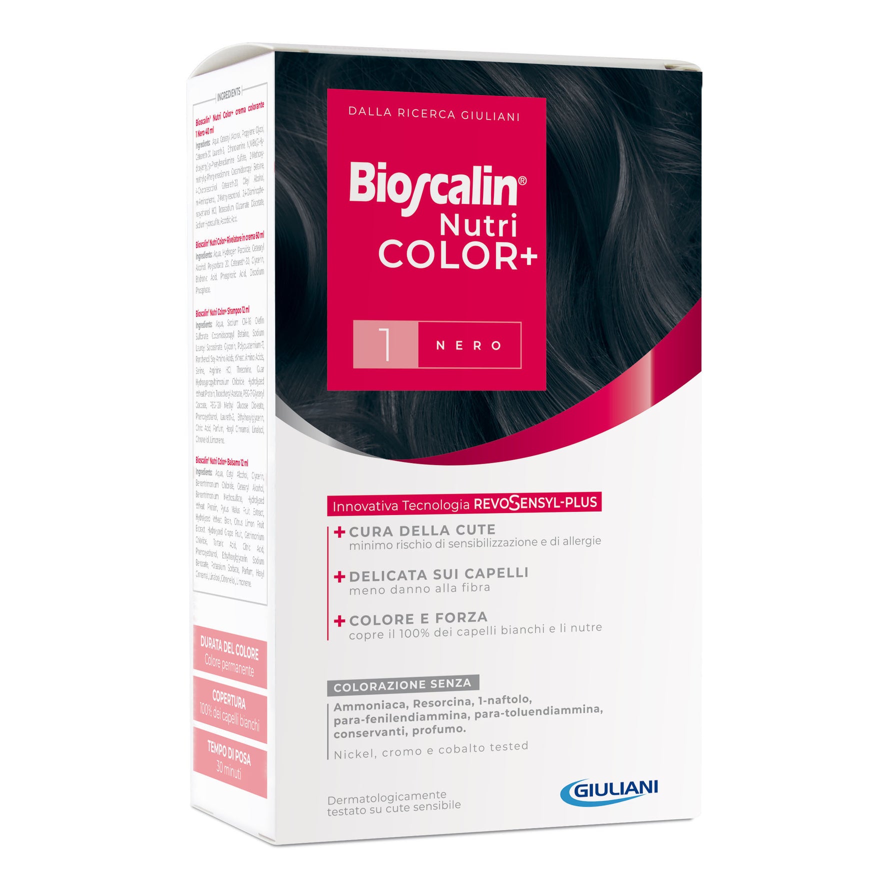 Bioscalin NutriCOLOR+ tinta permanente 1 Nero