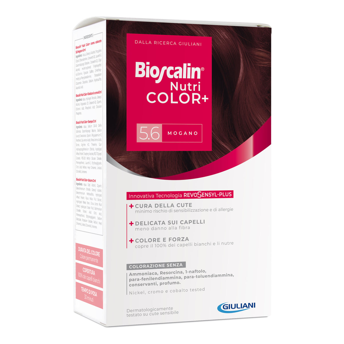 Bioscalin NutriCOLOR+ tinta permanente 5.6 Mogano