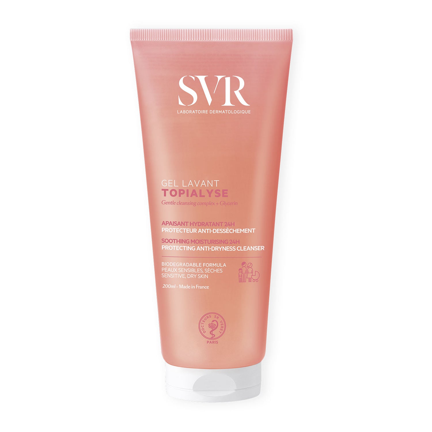 SVR - Topialyse Gel Lavant Detergente Relipidante Anti-Irritazioni Anti-Prurito 24 Ore 200ml