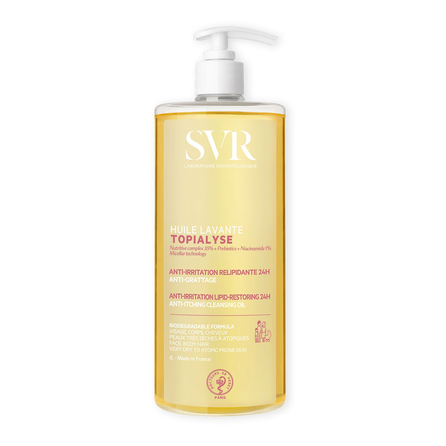 SVR - Topialyse Huile Lavante Olio Lavante Per Pelli Secche Sensibili E Soggette Ad Irritazioni E Prurito 1 Lt