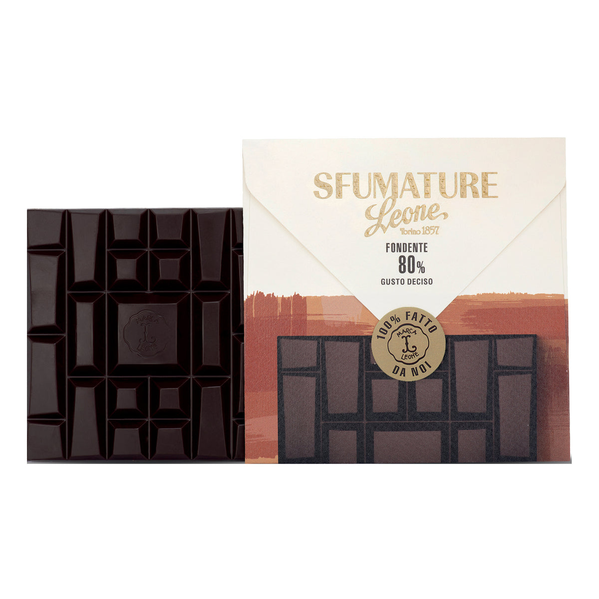 Leone Sfumature Tavoletta Cioccolato Fondente 80% Deciso 75g  