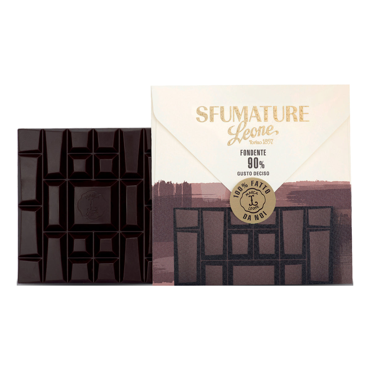 Leone Sfumature Tavoletta Cioccolato Fondente 90% Deciso 75g  