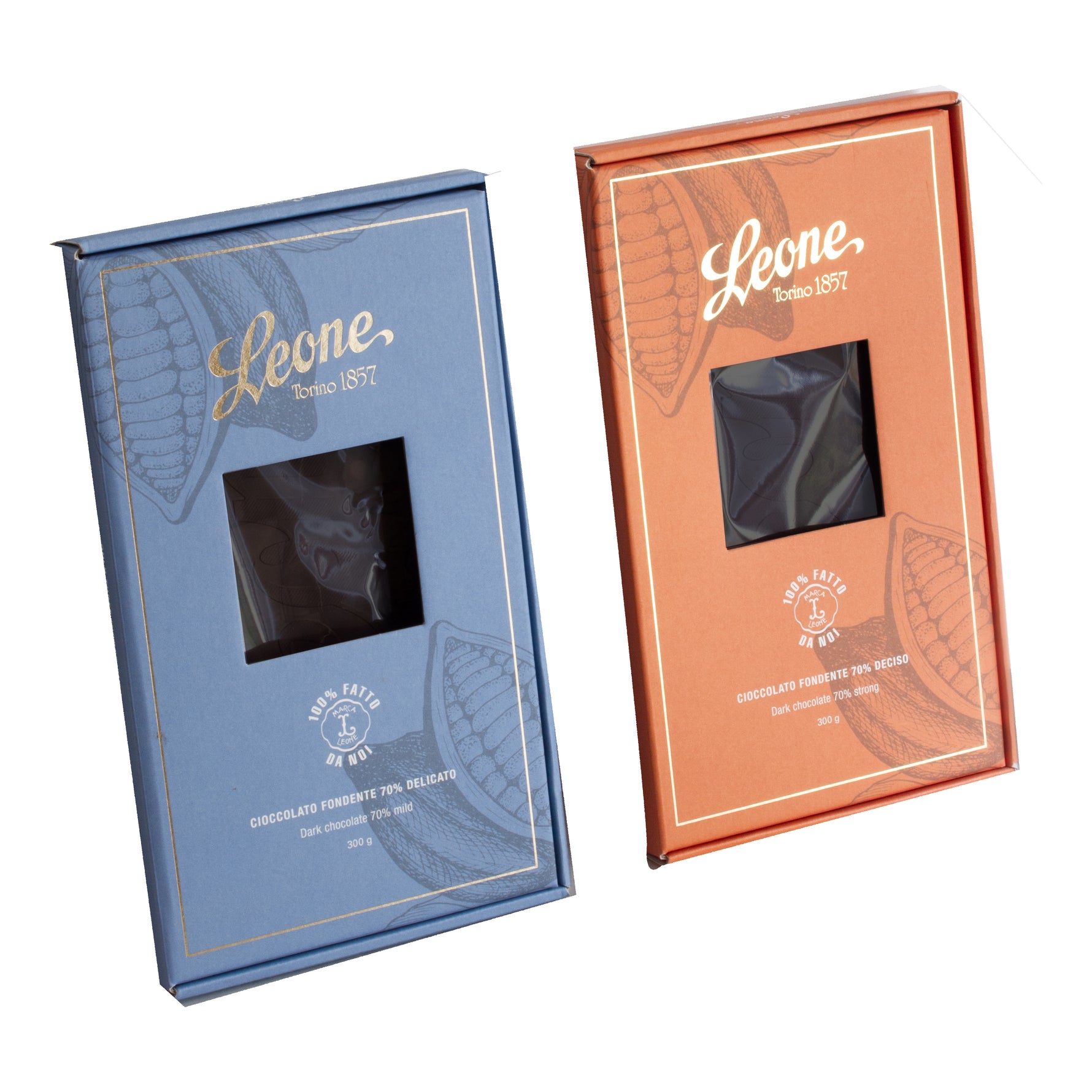 Leone Sfumature Tavolettone Cioccolato Fondente 70% Deciso 300g
