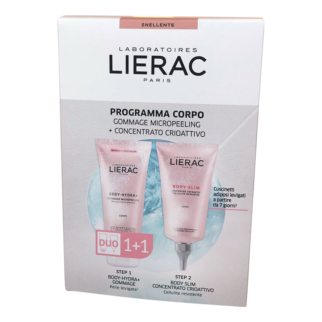 Lierac Cofanetto Body Slim Concentrato Crioattivo 150ml + Body Hydra Gommage 200ml