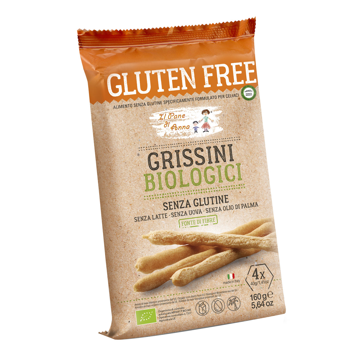 PANE ANNA GRISSINI BIOL 160G  