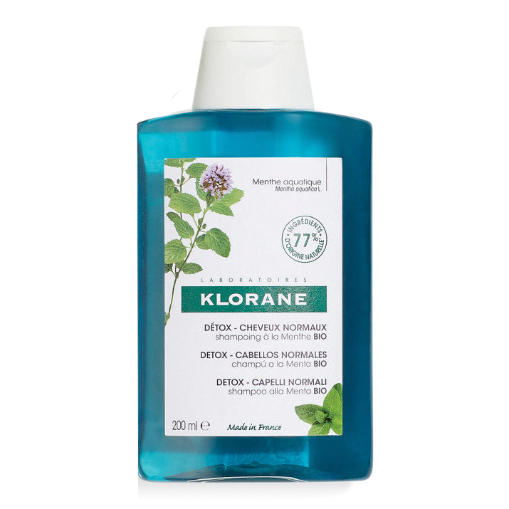 Klorane Shampoo Detox Alla Menta Acquatica Anti-Inquinamento 200ml