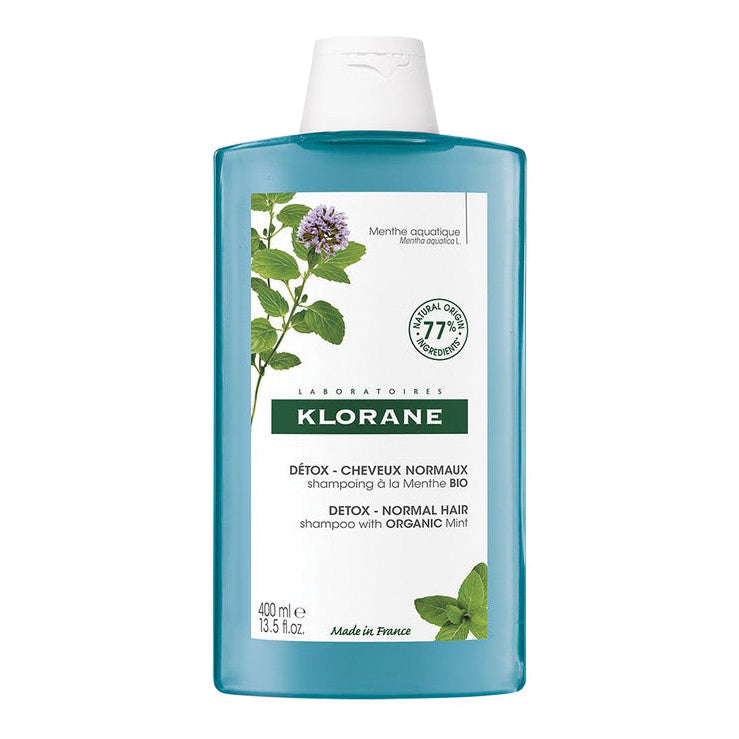 Klorane Shampoo Detox Alla Menta Acquatica Anti-Inquinamento 400ml