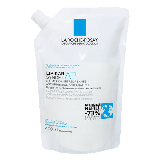La Roche Posay Lipikar Syndet Ap+ Crema Corpo Detergente Ultra-Delicato Secchezza Severa - Ecoricarica 400 ml