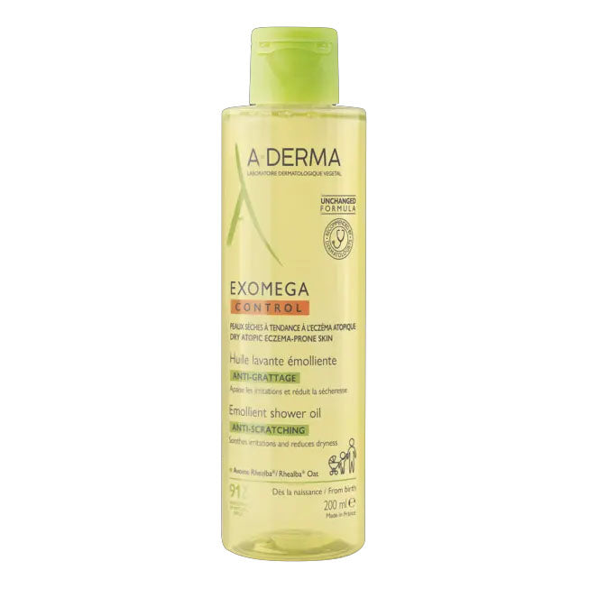 Aderma Exomega Control Gel Detergente Emolliente Per Viso E Corpo 200ml