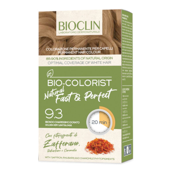 Bioclin Bio Colorist Tintura Capelli Natural Fast E Perfect Colore 9.3 - Biondo Chiarissimo Dorato