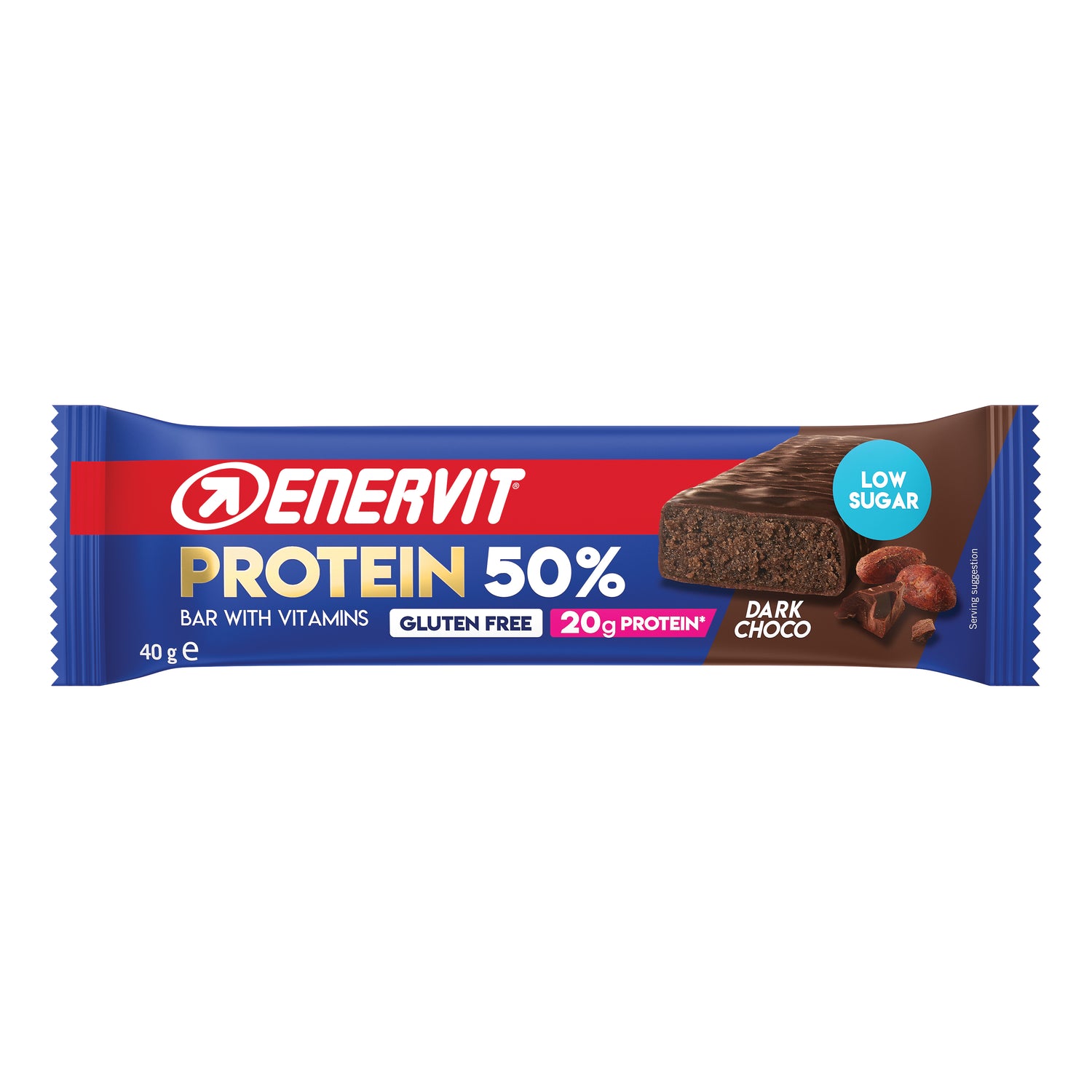 Enervit Sport Barretta Proteica 50% Gusto Dark Choco 40g