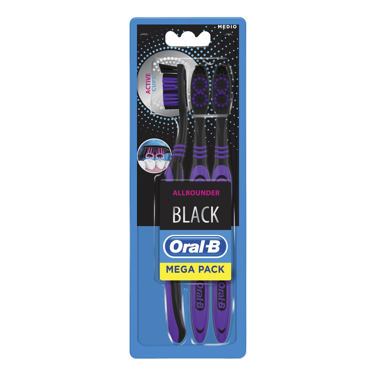 Oral-B Spazzolino Robin Hood Nero 3 Pezzi