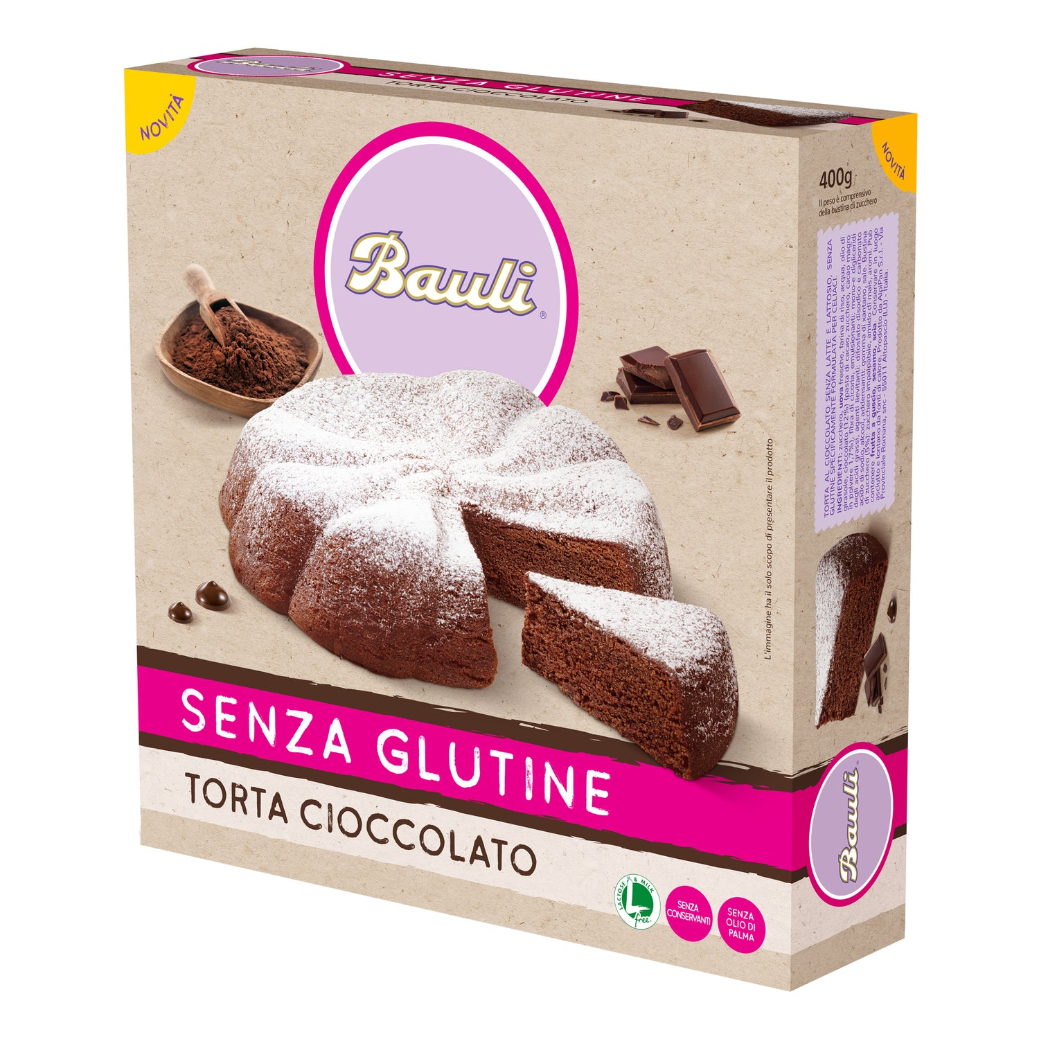 BAULI FREE TORTA CIOC 400G