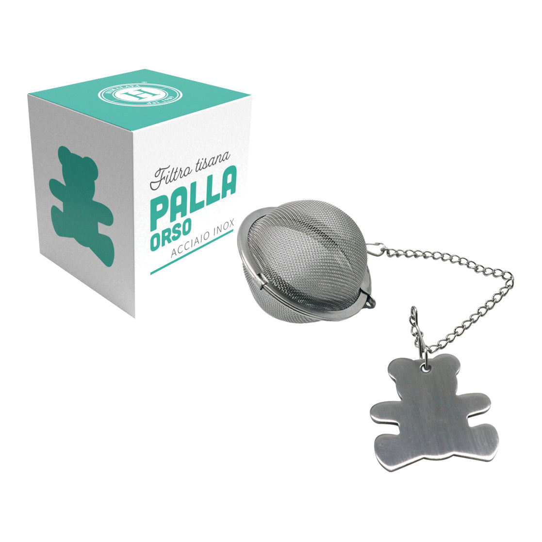 Himalaya - Filtro Tisana E Tè In Acciaio Inox Palla Con Orsetto