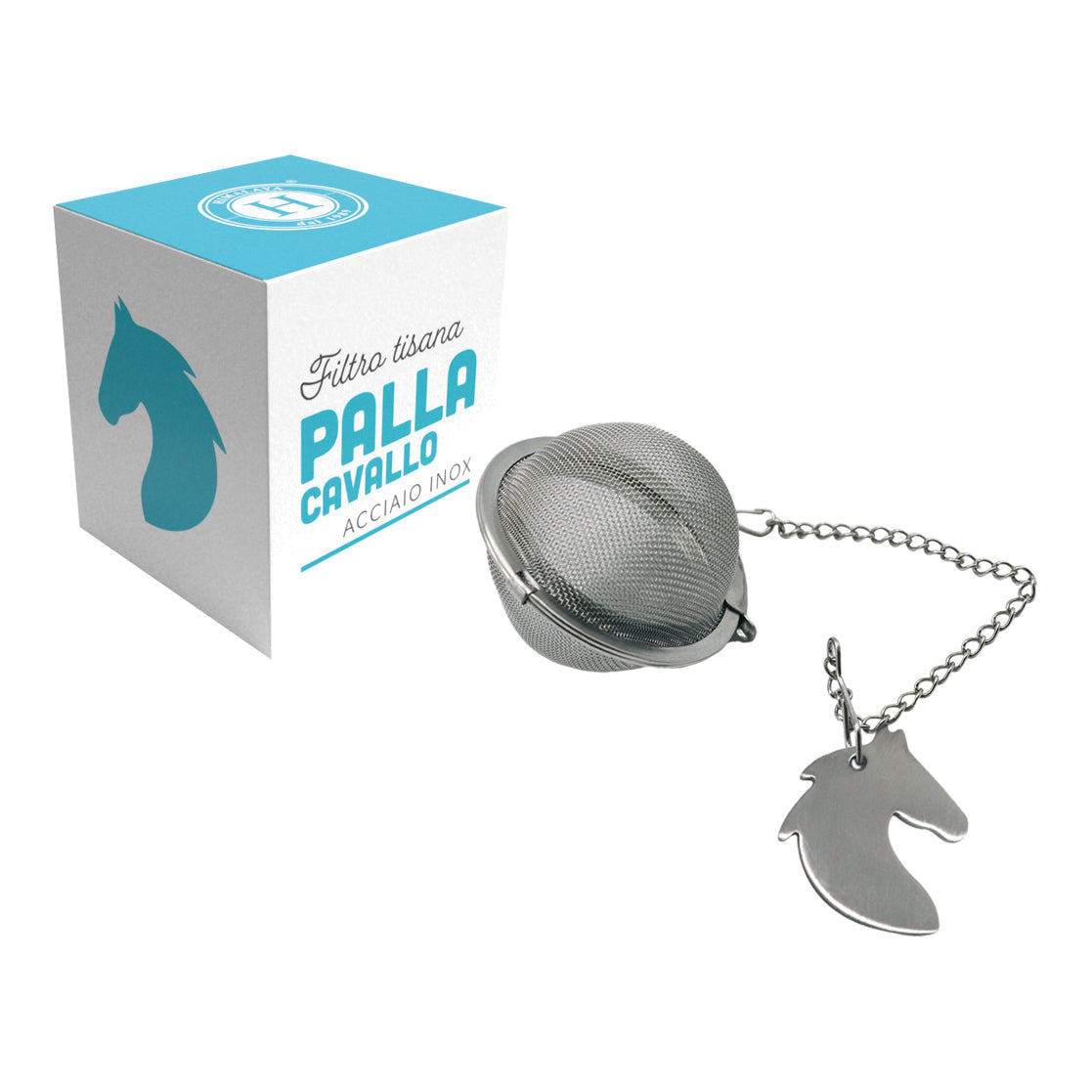 Himalaya - Filtro Tisana E Tè In Acciaio Inox Palla Con Cavallo